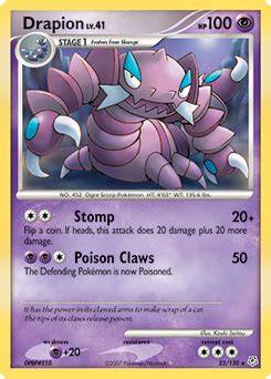 drapion weakness|Drapion Pokédex .